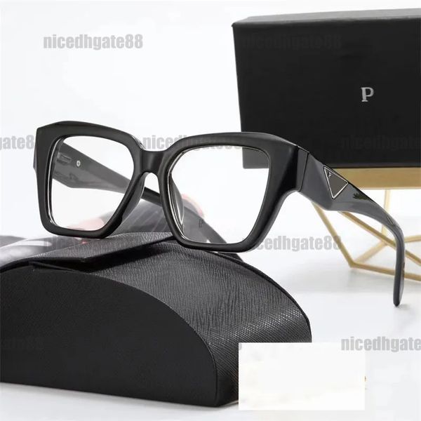 Klare Designerbrillen Männer Brillen Designer Dreieck Sonnenbrille für Frauen Acetat Rahmen Brillenmodische schwarze Leopard Vintage Sonnenbrille Mann Kausal GA079