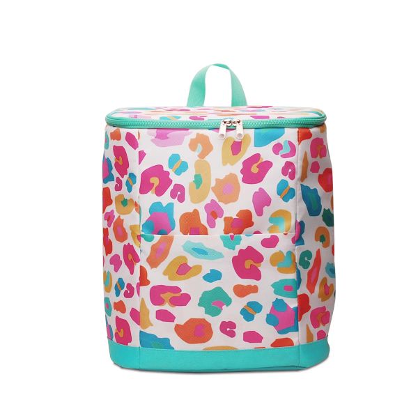 Borse al dettaglio 1 pezzi Nylon Cooler Backpack MultileOpard Stampa Blanchi Borsa da pranzo Dom1131855 Sacca di ghiaccio isolata da vettore alimentare con cerniera