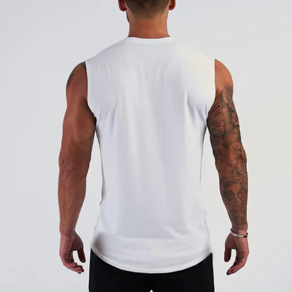 Erkek tankının üstleri gömlek spor giyim akımı günlük kas tekli yelekler kolsuz v boyun antrenmanı vücut geliştirme erkek moda