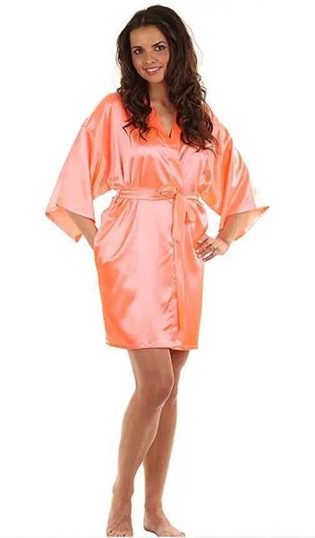 0SUJ Lounge do sono feminino Novo vestido de banho de seda feminino chinês preto Vestido de banho Hot Sale Kimono Yukata Bathrobe Solid Color Sleepwear S M L XL XXL NB032 D240419