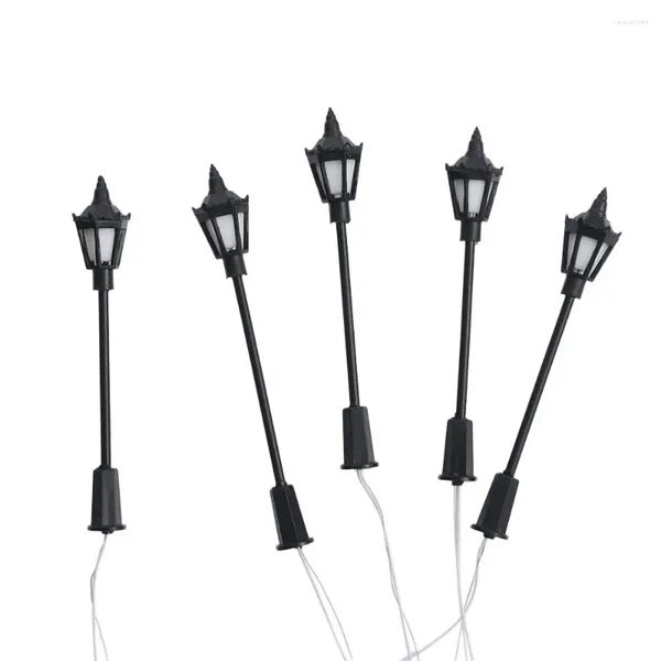 Декоративные фигурки 10pcs DIY Mini Street Lamp Whare Модель антиквара