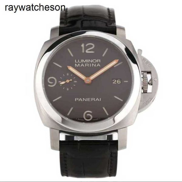 Panerai Luminor Watch Swiss vs Factory de alta qualidade automática 44mm Titanium Gold Gold Pam00351 Mechanical mass