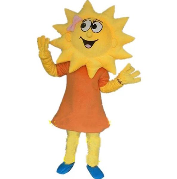 Hochwertige Sonnenblume Maskottchen Kostüme Halloween Fancy Party Kleid Cartoon Charakter Carnival Weihnachtsfest -Geburtstagsfeier Kostüm Outfit