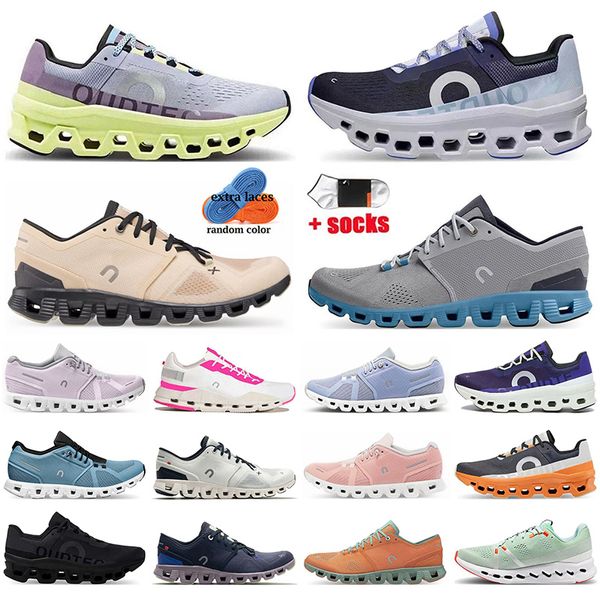 Designer Men Women Running Shoes Running Sneakers On Canas Triple Black Branco Pink Blue Mens Cloudnovas Cloud Cloud Womens Outdoor Sports Trainers