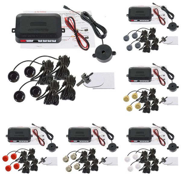 GPS 4 Sensores Caminher 22mm Kit de estacionamento Kit Reverso Backup Radar Sound Alert Indicador Sistema de sonda 12V GPS GPS GPS GPS GPS