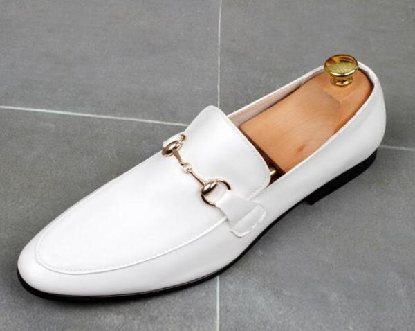 Men039s Sapatos de luxo de couro genuíno de condução casual oxfords sapatos de planície masculinos mocassins italiano para homens vestido de noiva sh3369657