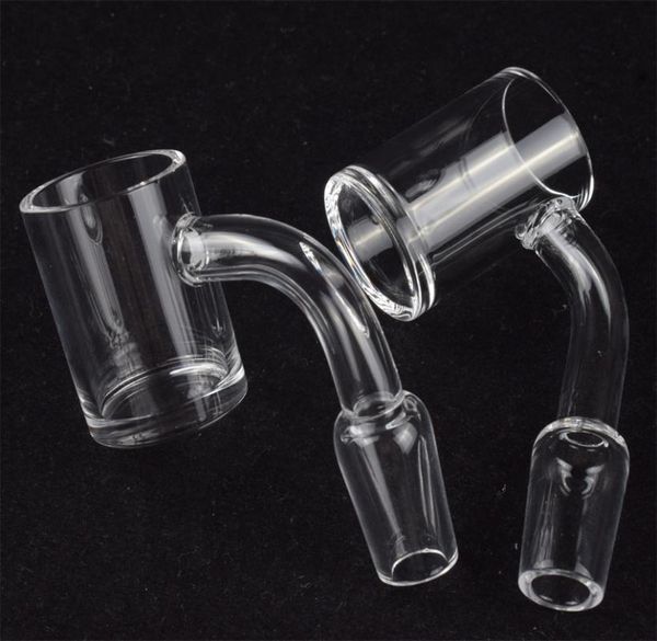 25mm Quarznagel Knallernagel 4 mm dicker Boden mit männlichem weiblichen 90 Grad Clear Joint Quart Banger Nagel für Spulenschub Öl Rigs7976403