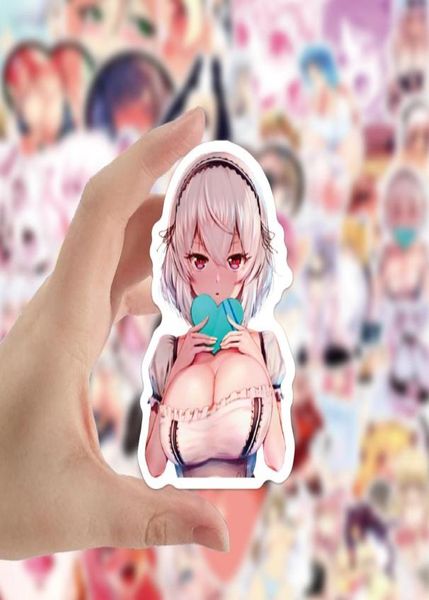 50 шт. Автомобильная наклейка аниме Hentai Sexy Pinup Bunny Girl Waifu Decal Stickers упаковывает чемоданский автомобильный грузовик.