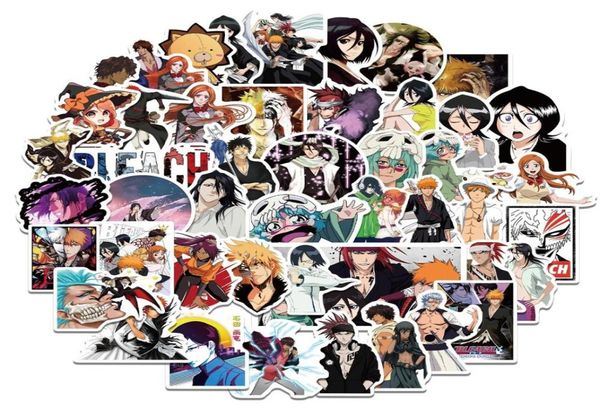 Wasserdichte 103050pcs bleiche japanische Anime Aufkleber Cartoon Decals Kinder Spielzeug Motorrad Laptop Telefon Fahrrad Gepäck Auto wasserdicht 4621703