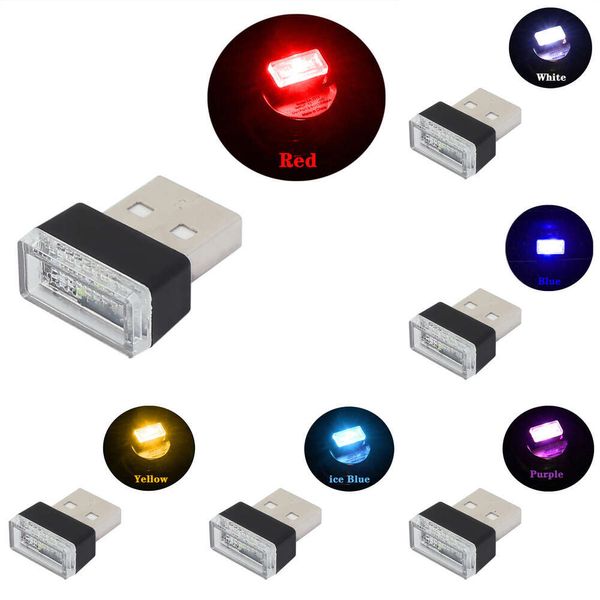 GPS GPS 1PC Mini USB -LED -Atmosphäre Lichter Auto Innenreduktion Neon Dekorative Lampe Notfallbeleuchtung Universal PC Tragbarer Plug -and -Play -GPS -GPS