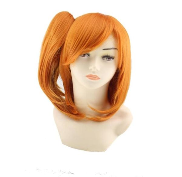 Woodfestival Love Live Wig Honoka Kousaka cosplay at kuyruğu turuncu anime peruklar kadınlar için ısıya dayanıklı Cadılar Bayramı perukları sentetik sho7236228