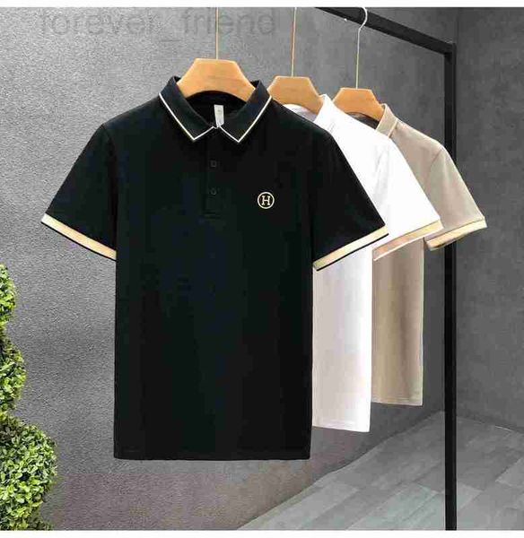 Designer de polos masculino China-chic de alta qualidade camisa polo marca de moda masculina camiseta de manga curta 2022 verão novo colarinho de colarinho JPH2