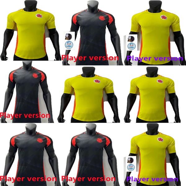 24/25 Colômbia James Player Versão Ventilation Soccer Jerseys Man Kit Columbia Seleção Nacional Camisa de futebol Camisetas Copa America D.Valoyes Arango