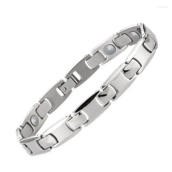 Связанные браслеты BefoShinn Модный серебряный цвет чистый титановый браслет для женщин с 99,9998% германии Bead Health Korea Unisex