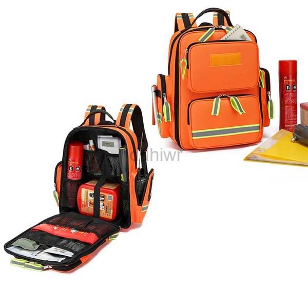 6NPZ Primeiros socorros fornecem bolsa de resgate de emergência Frist Aid Backpack Medical Mochila portátil Família Saco de Clínica para CARRO DE INCÊNDIO DE CARRO AO ESTILO DO TERRO DO TERRO DE FIGO D240419