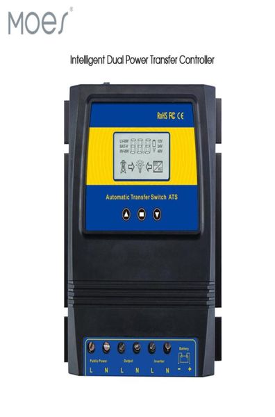 Controller di carica solare ATS automatico a doppio trasferimento di potenza per sistema eolico DC 12V 24V 48 V AC 110V 220 V Onoff Grid8745560