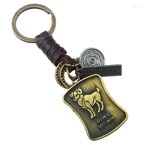 Keychains Wassermann Schlüsselbund Stiefwandeln Schlüsselringe Sternzeichen Kette Anhänger Schmuck Waage Aries Leo Mode Geburtstagsgeschenk