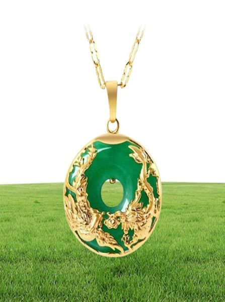 Pingentes de colar de ouro 14k para pingentes de luxo colgante de 925 mujer verde jade emerald pingente topázio colares de pedra preciosa CX22330675