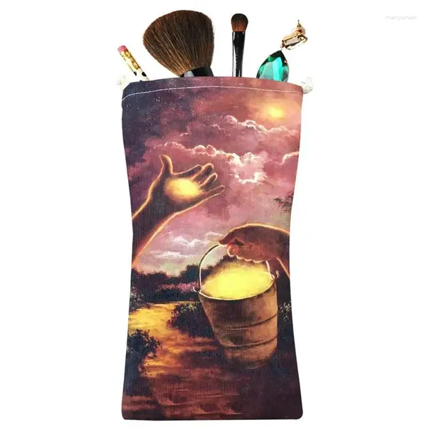 Borse da stoccaggio 26 16 cm Tarochi corse Cards Bag Constellation Witch Divinazione Board Games Accessori Accessori per i dadi di gioielli