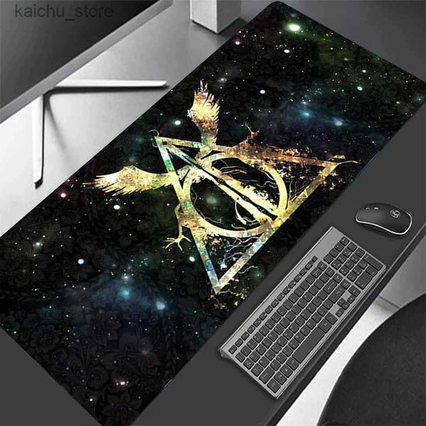 На запястье мыши на запястье покоя S-Slytherin Dest Protector Magic Big Mouse Pad Accessories xxl Gaming Pac Pac Matboard Mousepad Muse Mats мыши Y240419