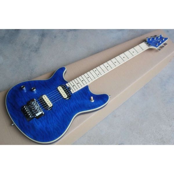 Musician Hand Electric Guitar Cloud Pattern Blue Edition per mancini