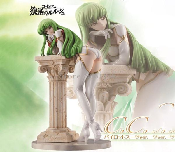 19cm Anime Figura Código Geass lelouch da rendição do piloto cc piloto vers cc tays cc sexy girl estatueta boneca presente x5841978