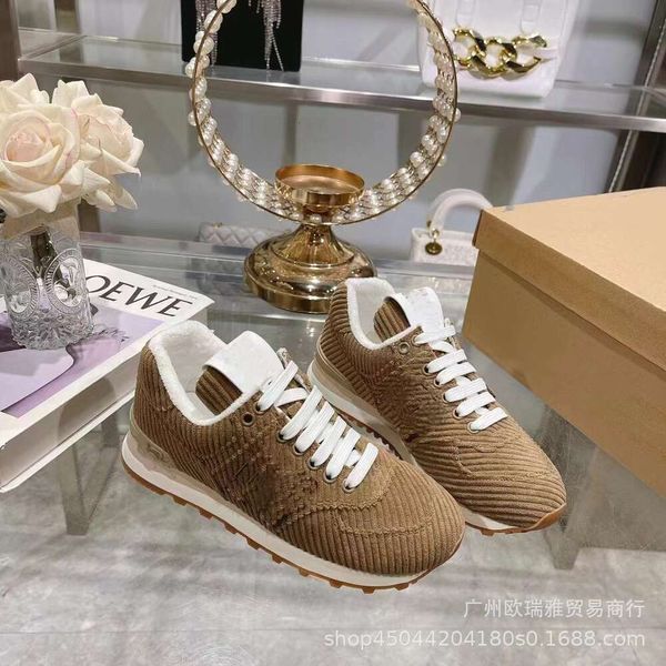 Ayakkabı Botları Forrest Gump Maillard Low Top Lace Up Kadınlar Mektubu Alman Eğitim Single