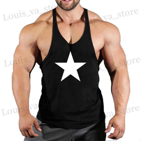 T-shirt maschile New Fashion Men Muscle Slicess Slim Thirt Top Top Bodybuilding gilet per maschili eleganti palestra canotte da ginnastica tops sportiva t240419