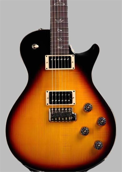 Özel Mağaza Alev Maple Top PRS Krom Kaplamalı Donanımlı Elektro Gitar Çin