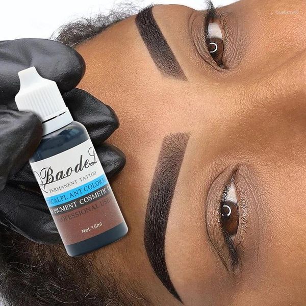 Tattoo Inks 15ml Pure Micropigment Microblading Pigmment tinta tinta para as sobrancelhas labiais do delineador