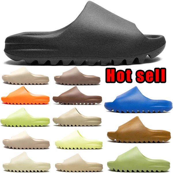 2024 Treinadores de designers de designer de sapatos de slides de verão Sliders Sliders Slider Mens Onyx Ararat Mineral Blue MXT Lua