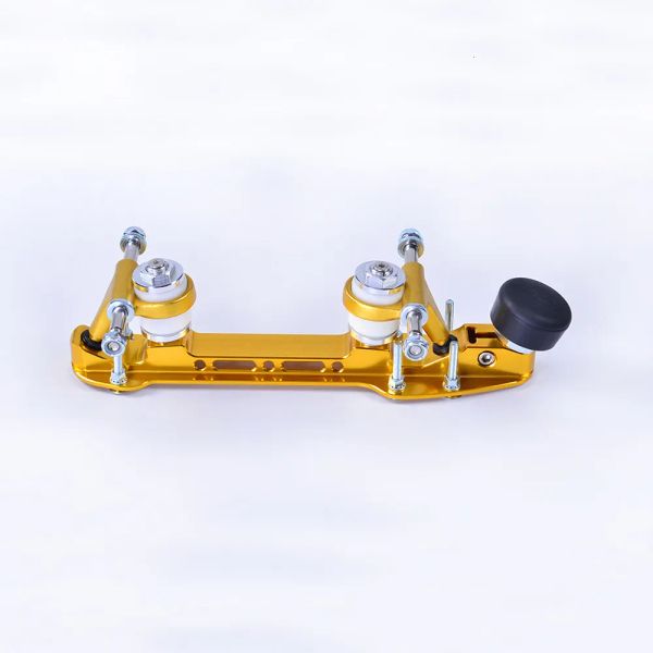 Skates Inline Roller Skates Aluminium Quad -Skate -Platten Größe 214 mm 224 mm 242 mm 258 mm 274 mm 308 mm mit Stopfenfarbe Gold 230922