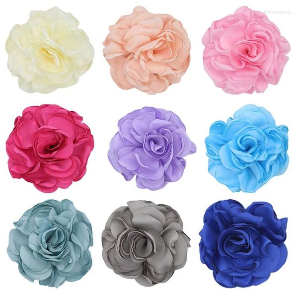 Broches Fashion Ploth Art Flower para mulheres Faixa artesanal Corto dos pinos