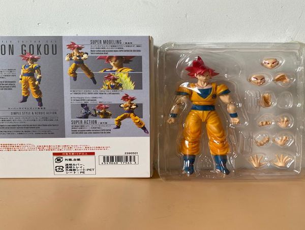 SH Figuarts Super Saiyan Goku Gokou Ação Figura Modelo de Coleção Movável Modelo Infantil Toy Doll Anime 2012026357112