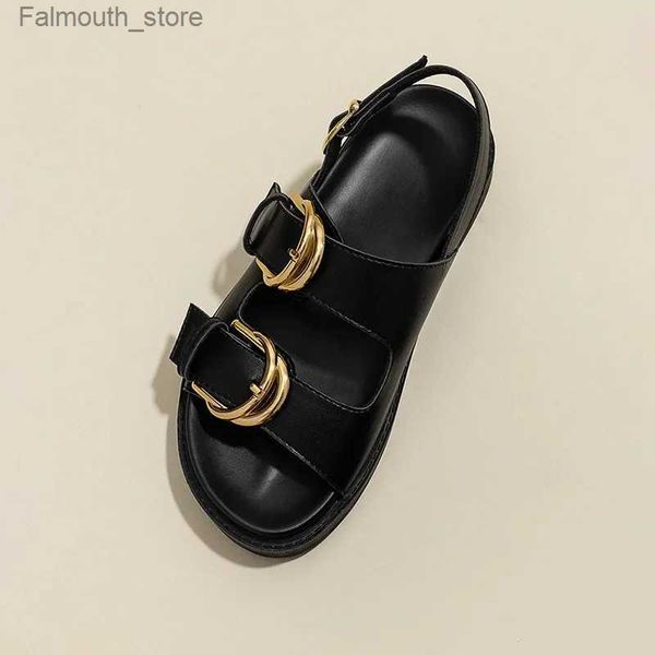 Sandalen Designer Womens Plattform Sandalen Gold Schnalle Römische Schuhe Neue Sommer Metall Ring Gladiator Sandalen impressum nicht