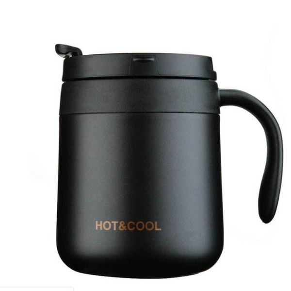 Tazza da viaggio isolata termica economica da 12 oz tazza di caffè in acciaio inossidabile doppia tazza di thermos con maniglia LXL52