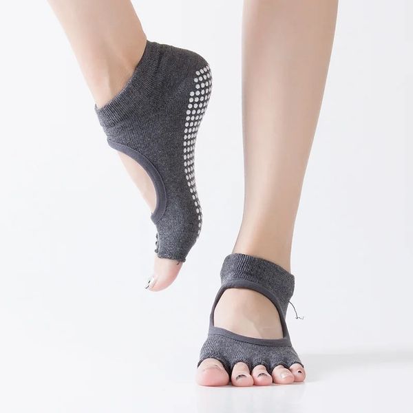 2024 YOGA TOE GARTA GRIP PILATES PILATES TOELEJAS SOCKS PARA PILATES BARRE FITUST NÃO REQUIPTOS DE SLIP SOCKS ioga meias não deslizantes