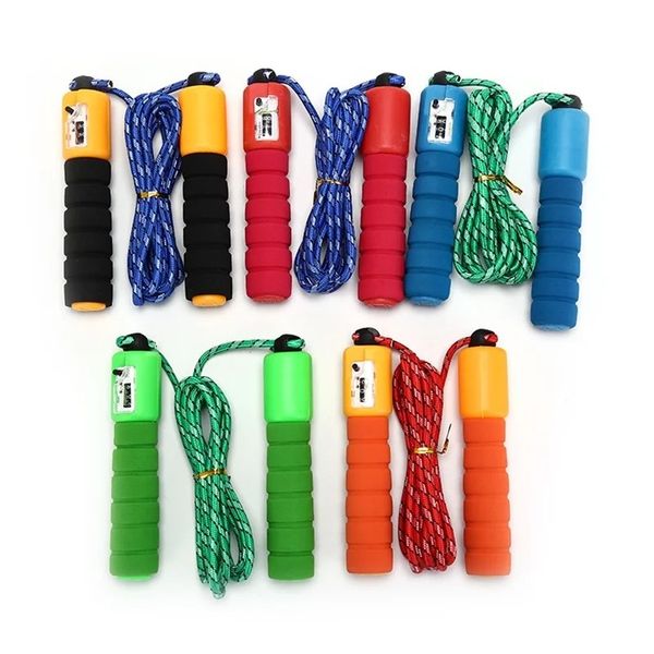 NUOVO 2024 2,6 m Sport regolabile Conteggio rapido Jump Rope Jumper Calorie Gym Exercal Accessori Fitness Colore casuale per salto sportivo regolabile