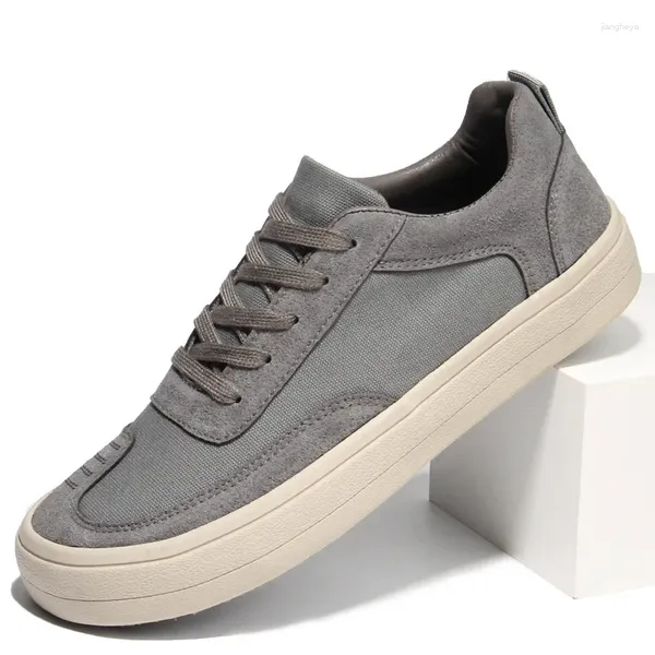 Casual Shoes 2024 Herren-Leinwand Frühling Sommer Atmungsfreie Kleidung mit hoher Qualität dicker Boden und niedriger oberer Marke