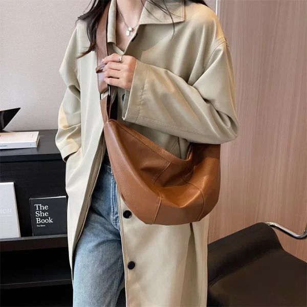 Bobos Korean Brand Lady Phoulder Bag 2023 Новые кожаные боковые варень для женщин для женщин Crossbody Solid Fashion Luxury Retro Retro