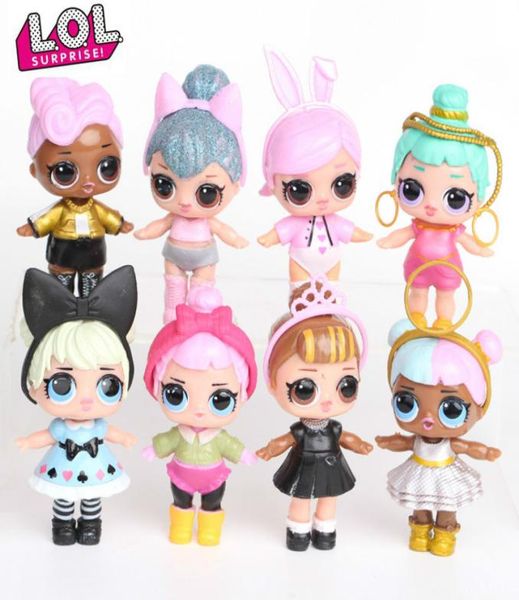 Lol sorpresa 8pcsset lol bambola a sorpresa ornamenti giocattoli coriandoli glitter figure figure anime for kids toys for girls 1016483805