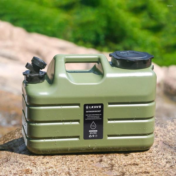 Wasserflaschen 3 Gallone Tragbarer Camping -Krug mit Spigot -Aufbewahrungstank für Auto im Freien Wanderpicknick Notfall