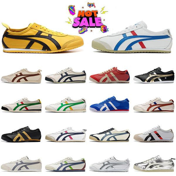 Großhandel Luxus OG Original Tiger Mexiko 66 Laufschuhe Frauen Herren Onitsukass Tigers Marke Leinwand Trainer Plattform Vintage Leder Outdoor Sportsneaker