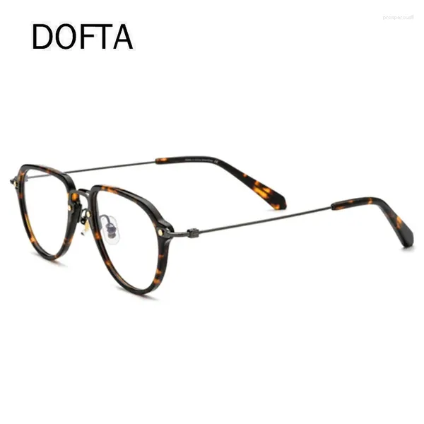 Occhiali da sole cornici dofta acetato di titanio vetrati telaio maschili oversize oversize di occhiali da prescrizione femminile occhiali occhiali 5519 5519
