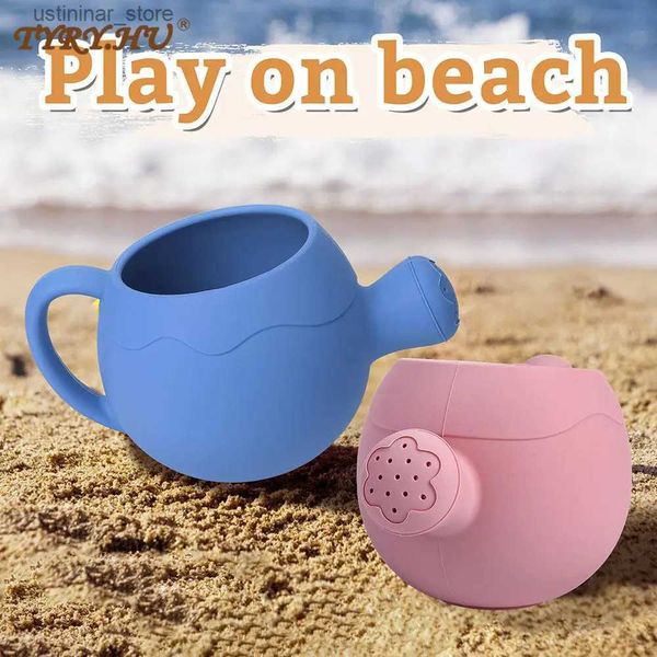 Песчаная игра в воду Fun Tyry.hu Outdoor Beach Wapering Pot Silicone Silicone Baby Toy для сада BPA Бесплатный силиконовый мягкий материал Дети летние игры за пределами L416