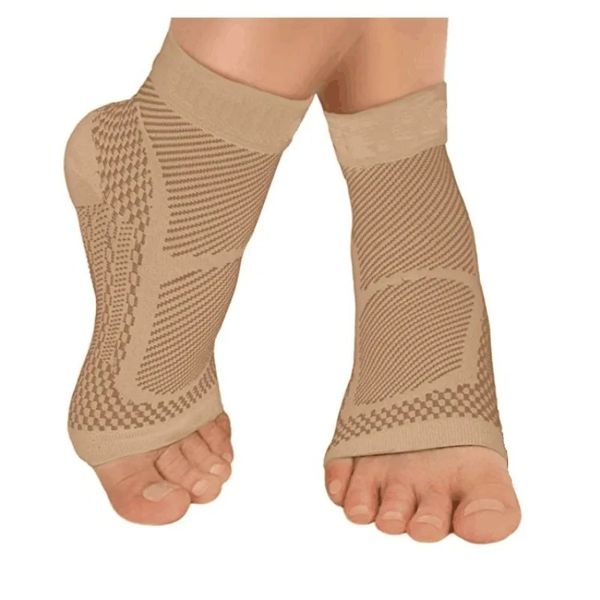 1Pair Sports -Knöchelunterstützung Klammerkompressionshülle Plantarfasziitis Sock für Achilles Sehnenentzündung Gelenkschmerz Schwellungsferse Spur
