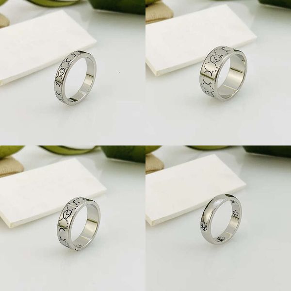 Designer Ring for Women Mens Simples Design Sense Sier Ring Ladies Classic Diamond Simple Rings Regalo di compleanno Good S