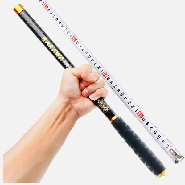 Bakawa Telescopic Bach Fishing Rod Carp Feeder Kohlefaser Hard Pesca 36m 45 m 54 m 63 m 72 m Süßwasser Mini Reise 240407