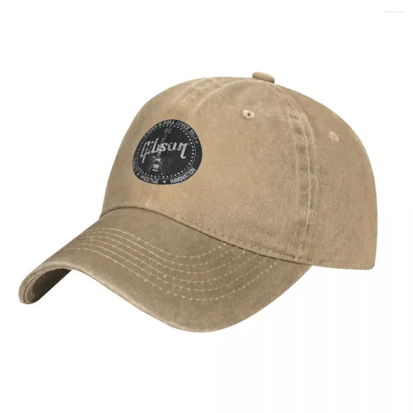 Ball Caps Ooworld Gibson Baseball Cap Denim Denim Running Wholesale Washed Trucker Hat Men Snapback personalizzato vintage
