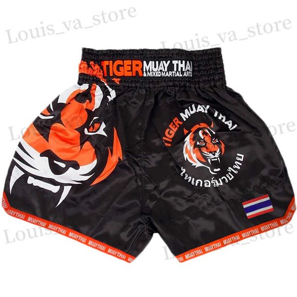 Shorts maschile MMA Muay Thai Boxing Competition Sanda Shorts Shorts traspirante Muay Thai Boxing MMA T240419